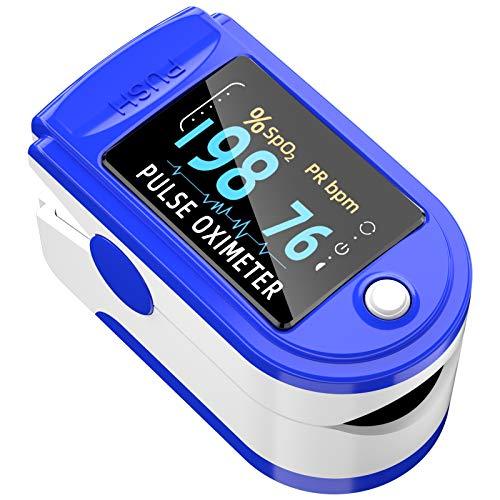 Pulse Oximeter Fingertip, Oxygen Saturation, Finger Oximeter Finger with Pulse, O2 Monitor Finger for Oxygen